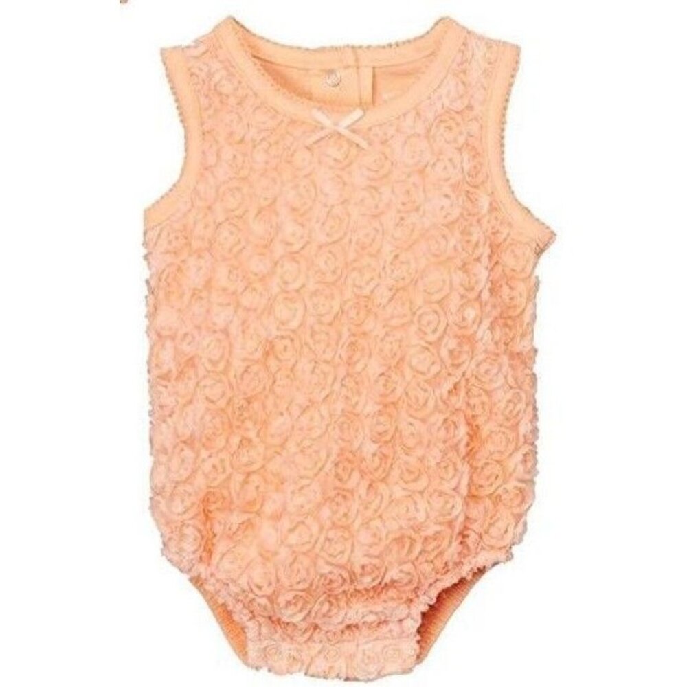 New 9M VITAMINS BABY Girls Coral Roses Sunsuit Romper Bodysuit